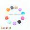 Colourful Hexagon FDA Baby Silicone Chew Beads For Promotional Bracelet