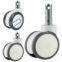 twin wheels medical caster