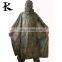 Green Camo Poncho Birds