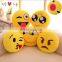 Large Sofa Cushion Decorations Yellow Round Pillow Stuffed Plush Toy Doll
