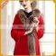 Real Raccoon Fur Women Hood Women Knitted Wool Shawl