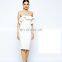 Fashionable high quality white strapless short wedding dresses