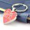 Novelty Blank Heart Shaped Key Ring Custom Maker Metal Stand Car Name
