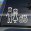 chrome letters custom car sticker