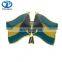 Wholesale Souvenir Factory Supply Metal Cross Flag Pin Badge