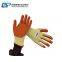 Factory Direct 10G 5 yarn Cotton Liner Latex Crinkle Coated Work Gloves With EN388 3142X