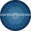 Good quality digital printing round suede natural rubber yoga mat