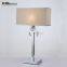 Rima1697 decoration chrome color cloth fabric shade hotel steel wall light