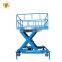7LSJY Shandong SevenLift manual operated mobile freight scissor lifter lifting platform