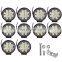 10x 4inch 27W Round LED Work Lights Pod SPOT Beam Offroad Fog Driving Light 12V For Jeep
