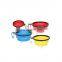 Pet T P R Travel Water Bowl And Foldable Food Bowl
