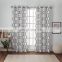 100% polyester linen look geometric printing luxury drapes ready window curtain patterns