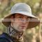 Cheap Foldable Sun Custom Bucket Hat Summer Cotton Cap Wholesale Fishing Boonie Brim Sun Safari Hat With Strings
