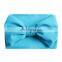 7Inch 20Colors Girls Big Bow Headband Large Hair Bows Solid Elastic Turban Head Wraps