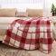2020 amazon luxury warm fuzzy sherpa plaid blankets custom sofa chair throw blanket for winter anti radiation blanket cobertores