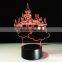 Dream Castle Shaped 3D lighting Cable LED USB Kid's Gifts Bedroom Night Light Children's Party Multicolor Decorative Table Lamp