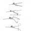 Laparoscopic V shape needle holder endoscopic needle holder forceps laparoscopy instruments