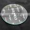 4 inch Clear Tempered Glass Coasters
