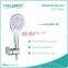 Complete White Plastic 3 function Button Rain Hand Shower