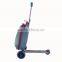 Muti-function trolly luggage scooter for kids
