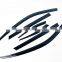 Chrome Door Visor Side Window Deflector Shade Sun Rain Shield Silver Strips Guard for Kia Sorento 2020