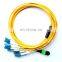 12 Cores MPO to LC Female Male fiber yama kablosu SM G657A Fan Out Fiber Jumper MPO LC Fiber Patch cord