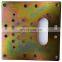 Factory direct sheet metal fabrication parts manufacturing yellow zinc plate laser cut metal