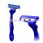 The Latest dark blue two-color men's shaving knife with rotatable head is lightweight and fashionable shaving knife