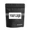 compound pocket matte custom design logo food stand up pouch plastic zipper bag black packaging bags