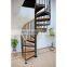 cheap price white design pvc handrail indoor spiral stairs