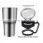 30oz Metal Coffee Mug Tumbler Double Wall Vacuum With Straw and Handle