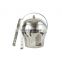 wholesale elegant style copper beer large capacity galvanized champagne stainless steel ice bucket with lid