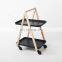 Simple modern small wheelies table sofa side Nordic side table living room solid wood bedside table