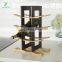 Home Collection Antique Wine Rack with Espresso Finish Natural Bamboo