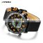 SINOBI 9733 Luxury Men Sport Watches LED Digital Clock Male Leather Military Digital Quartz Wrist Watch