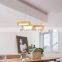 Simple LED Ceiling Hanging Lamp Creative Circle Shape Chandelier For Home Living Room Dinner Room Wood Pendant Light