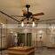 Electric Fans Manufacturer OEM Vintage Decorative Lighting Remote Control 48 Inch Ceiling Fan With E27 Pendant Light