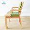 Modern Minimalist Double-Sided Carved Armrest Medical Use Dining Bedside Chair With Comfortable PU Leather Cushion
