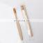 Wholesale eco-friendly square handle children's custom logo bamboo toothbrush
