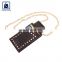 Gold Fitting Microfiber Lining Material Women Genuine Leather Mobile Case for Bulk Buyers