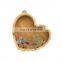 Unique design bamboo wooden piggy bank for kids saving box money coin bank Saving Money Wood Organizer