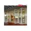 Folding door with glass panel aluminum profile frame folding window grille design