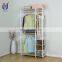 2x4 Layer 2 Tier Fabric Parts Stainless Steel Storage Shoe Rack