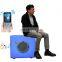 Factory OEM ODM rechargeable cordless Portable plastic music speaker cube LED speaker light outdoor waterproof