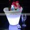 Cheap waterproof plastic large RGB LED glowing illuminated wine bucket/ice bucket/wine coolers