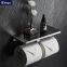 double paper holder 304 stainless steel toilet paper shelf washroom paper box model 8009B