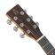 YAN 36-inch Round Body Spruce Solid Top Nanyang Backsides Mahogany Natural Color Folk Guitar Acoustic Guitar Factory SM-68