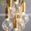 Iron Copper Halogen led Bulb Pendant Light