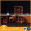 New design wooden wine bar cabinet wall mount rack