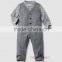 New arrival spring boy clothes sets gentleman boy three piece sets kids plaid t-shirt+pants+waistcoat outfits